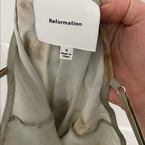 Reformation Parma silk maxi dress in golden hour - Picture 6 of 10